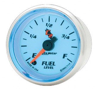 Auto Meter 7114 C2 Full Sweep Electric Programmable Fuel Level Gauge