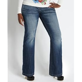 Baby Phat Plus Size Jeans, Boot Cut Beverly Wash