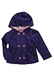 Pink Platinum Girls Button Front Raincoat - Blue (Size 6X)