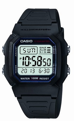 Casio W-800H-1AVES  Mens Resin Digital Watch