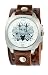 Nemesis Serpent Dragon Leather Cuff Watch