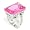 Bold & Elegant Solitaire Cocktail Ring Pink Topaz CZ Size 6