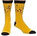Pokemon Pikachu Yellow Crew Sock [Bioworld] socks size :10-13