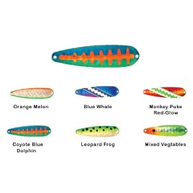 Dreamweaver Super Slim Series Trolling Spoons Color: Mixed Vegetable (SS1355)