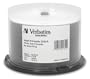 Verbatim DVD-R 4.7GB 8X DataLifePlus White Inkjet Printable, Hub Printable 50pk Spindle