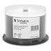 Verbatim DVD-R 4.7GB 8X DataLifePlus White Inkjet Printable, Hub Printable 50pk Spindle