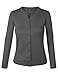 BH B.I.L.Y USA Women's Unique Button Long Sleeve Soft Knit Cardigan Sweater Grey Medium
