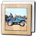 Blue Jeep - 6 Inch Tile Napkin Holder