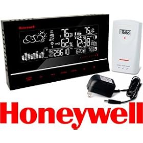 Honeywell TE657W Weather Forecaster with Heat Index, Weather Station with Atomic Clock,... by Honeywell