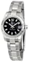 Rolex Datejust Black Index Dial Oyster Bracelet 18k White Gold Fluted Bezel Ladies Watch 179174BKSO