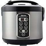 Aroma Professional 20-Cup (Cooked)  (10-Cup UNCOOKED) Digital Rice Cooker, Food Steamer & Slow Cooker (ARC-2000ASB)