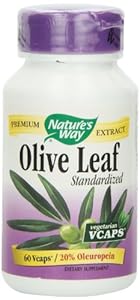 Nature's Way Olive Leaf 20% Oleuropein, 60 Vcaps