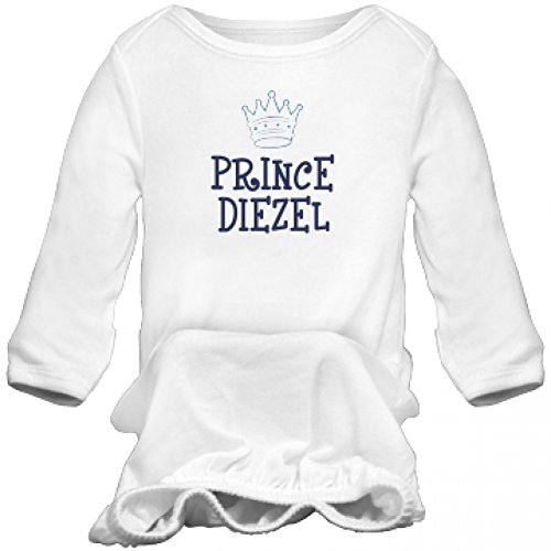 Prince Diezel Sleeper Onesie: Infant Rabbit Skins Long Sleeve Sleeper newborn White