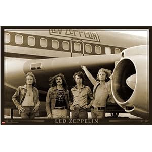 Led Zeppelin (Airplane) Music Poster Print - 24x36