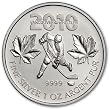 2010 Canadian Maple Hockey Player .9999 Silver Coin 2010 Silver Olympic Coin From the Future