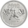 2010 Canadian Maple Hockey Player .9999 Silver Coin 2010 Silver Olympic Coin From the Future