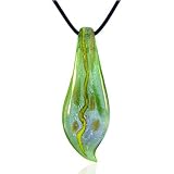 Murano Glass Skinny Green Leaf Christmas Necklace Pendant 41WZcwg3tcL. SL160 Murano Glass Skinny Green Leaf Christmas Necklace Pendant