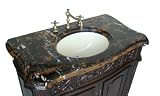 37.5 Black Grand Supreme Granite Counter Top Huntington Bathroom sink vanity - #Q021-1GF