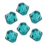 Swarovski Crystal Bicones 5301 4mm Blue Zircon Beads (50)