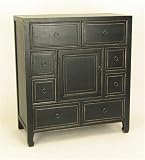 Suchow Apothecary Chest (Black) (36H x 32W x 16D)