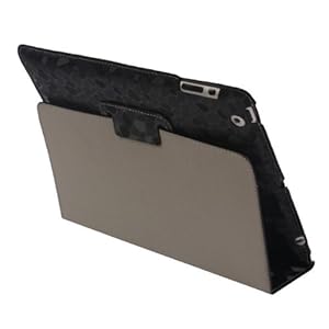 iPad 2 Marble Style Reversal Folding Slim Folio Case Black