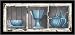 Blue Passion-Carnival Glass-Antique-Framed Art Print