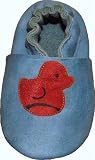 Tibet PLATEAU soft sole infant full grain baby shoes SUEDE red duck blue