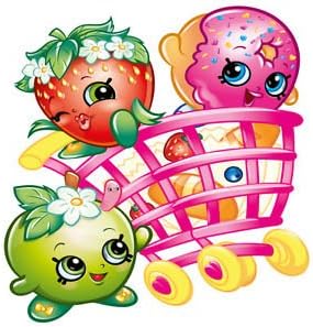 Shopkins Totally Movable Wall Sticker - Easy Remove / Reuse