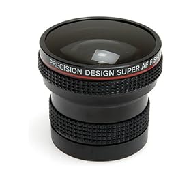 Precision Design 0.25X Super AF Fish Eye Lens for Film & Digital SLR Lenses by Canon EOS, Minolta Maxxum, Nikon AF, Pentax AF, Sigma, Sony Alpha & Tamron