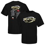 Chase Authentics Jeff Burton 2012 Driver Schedule T-Shirt - Black (X-Large)