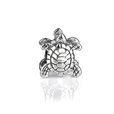 Bling Jewelry .925 Sterling Silver Sea Turtle Nautical Animal Bead Charm Pandora Compatible