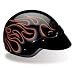 Bell Gloss Orange Flames Street Open Face Helmet