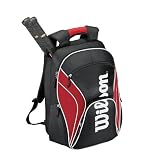 Wilson 12 Federer Tennis Backpack-Red/Black/White
