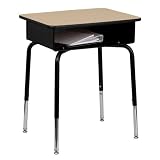 Flash Furniture Student Desk with Open Front Metal Book Box