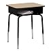 Flash Furniture Student Desk with Open Front Metal Book Box