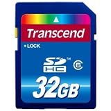 Transcend 32 GB SDHC Class 6 Flash Memory Card TS32GSDHC6