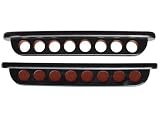 Sterling Deluxe Two-Piece Wall Rack, Black, 8 Cue