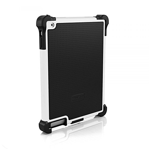 Ballistic Tough Jacket Case with Stand for iPad 4th Generation, iPad 2 and 3 - Retail Packaging - Black/White