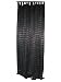 2 Black Textured Silk Sari Drapes Curtains 108"