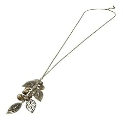 Goldfarbene Vintage Kette mit Anh�nger aus mehreren Bl�ttern. passende Ohringe erh�ltlich Kommt mit exklusiver Geschenkt�te