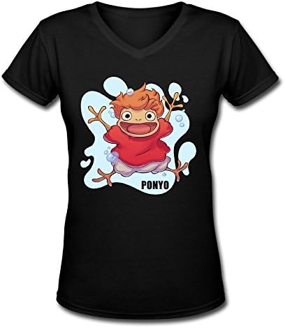 Ponyo Shop562 Girl Crewneck Ponyo T shirt Pre-cotton Perfect
