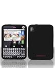 Motorola MB502 Charm Silicone Skin Case - Black