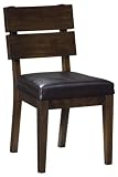 Review Home Decorators Collection  / Mino Side Chair Brown Vinyl Chocolate