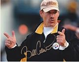 Bill Cowher Autographed Pittsburgh Steelers 8x10 Photo