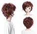 Cosplayland C613 - Vocaloid 2 MEIKO 30cm perruque courte raide dégradée Marron brune - effet très