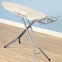 Ironing Board Mega Iron Center Wide (17x48) Satin Silver w/ Sleeve Board (171840) by Whitney Design
