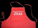 Schuerze ROT: SO GUT SCHMECKTS NUR BEI OMA; Angebot
