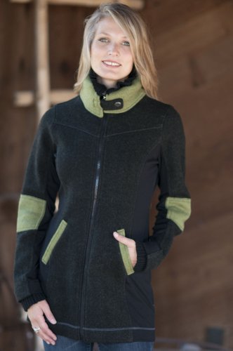 Womens Cora Sporty Boiled Wool Coat