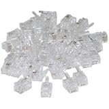 RJ22 4P/4C Connectors for Flat Cable (50 Pcs Per Bag)