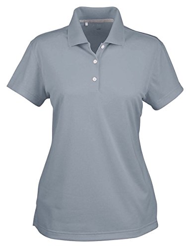 adidas A131 Ladies ClimaLite Basic Polo - Zone & Black, Medium